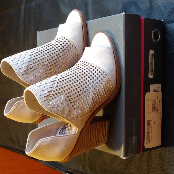 Vince Camuto fritzey perforated peep toe bootie - Picture 1 of 5